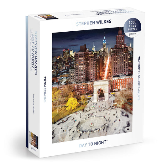 1000 Piece Puzzle - Stephen Wilkes Day To Night Washington Square Park