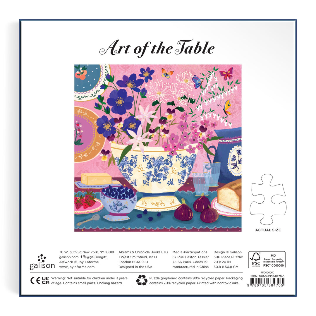 500 Piece Foil Puzzle - Art of the Table