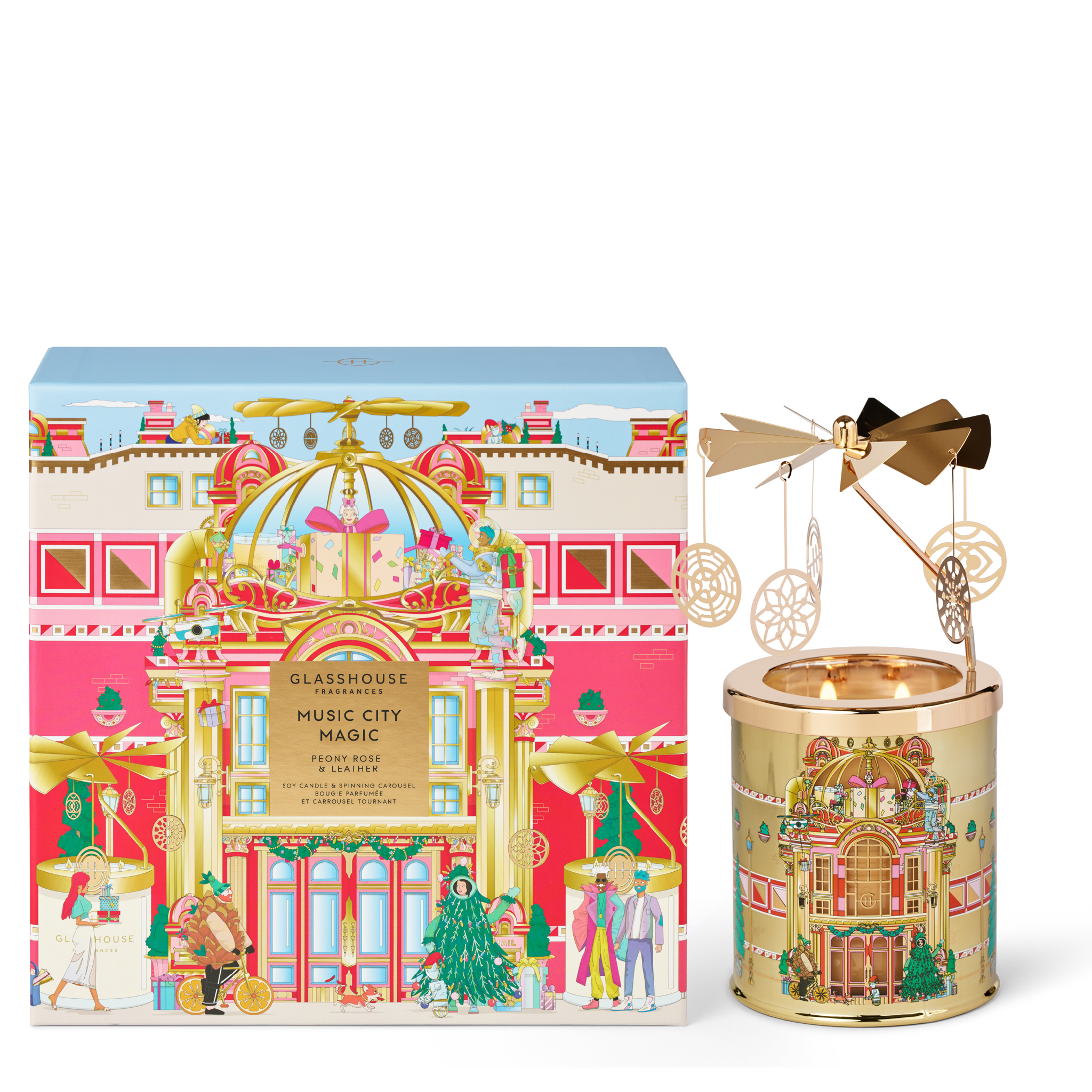 Glasshouse Fragrances Classic Candle in Music City Magic