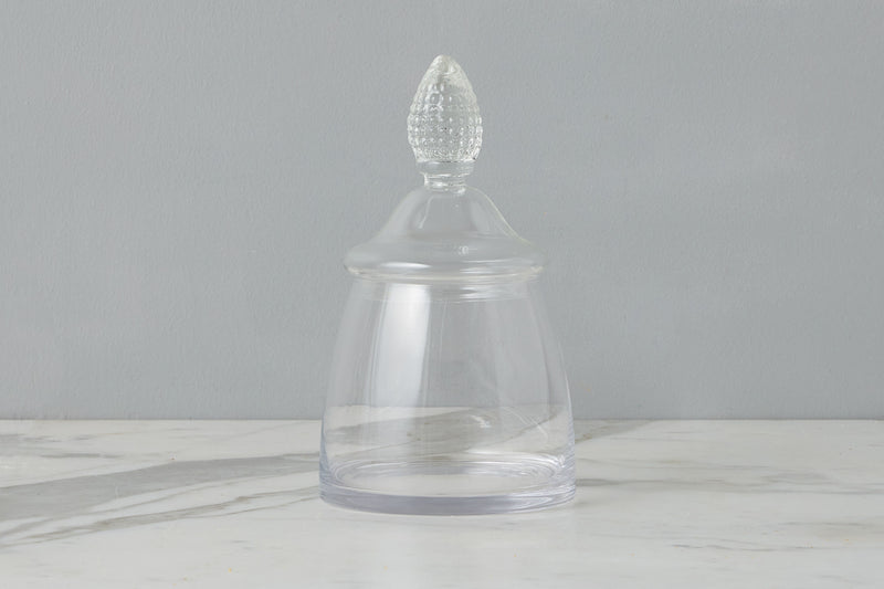 Glass Teardrop Jar with Lid - Medium
