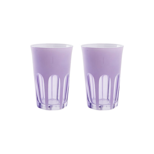 Set of 2 Rialto Tumbler Glasses - Color: Lupine