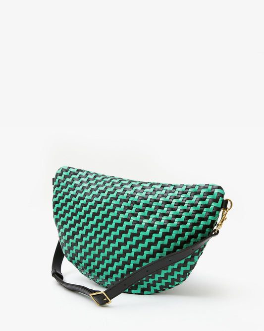 Grande Fanny - Woven Zig-Zag - Mint Opal/Black