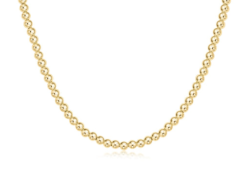 15" Choker Classic Gold - 4mm Bead