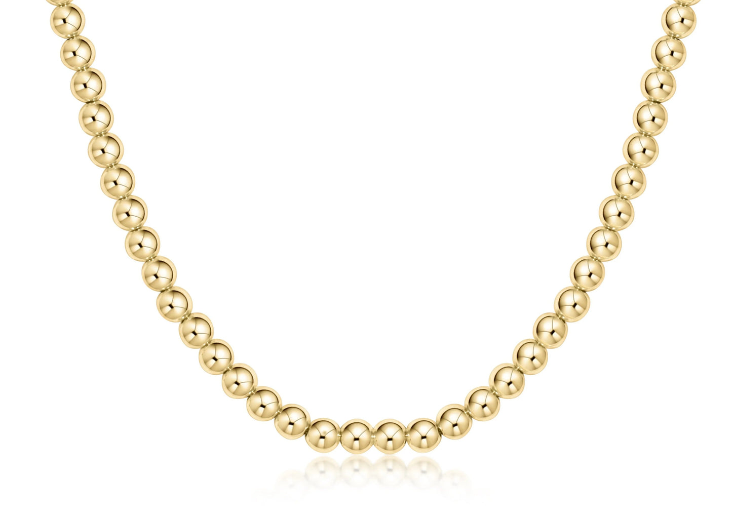15" Classic Gold Choker 5mm Bead