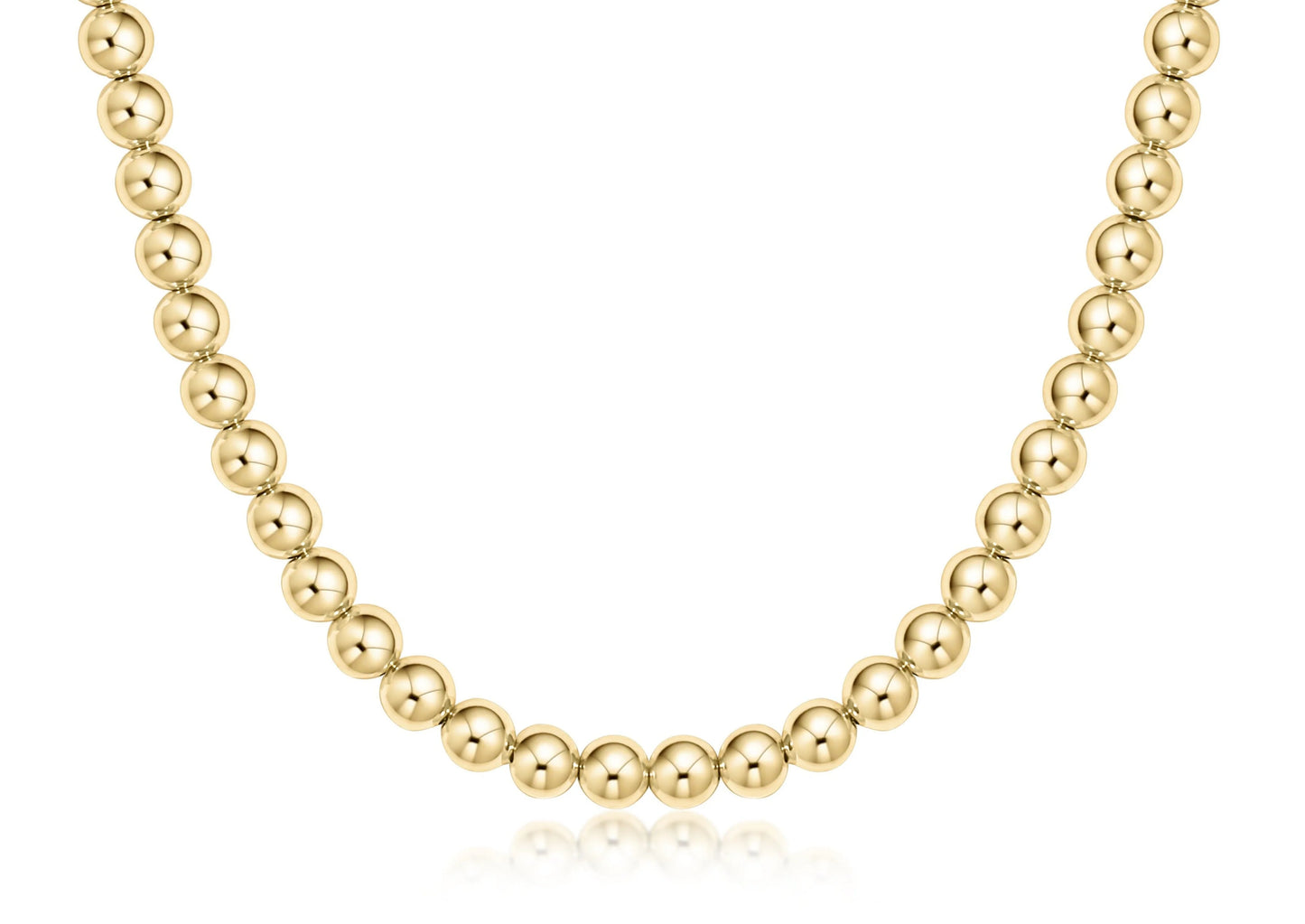 15" Classic Gold Choker 6mm Bead