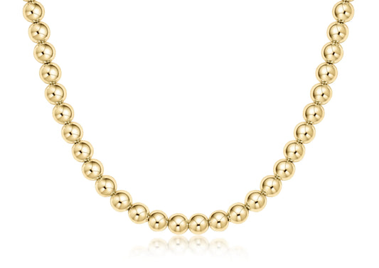 15" Classic Gold Choker 6mm Bead