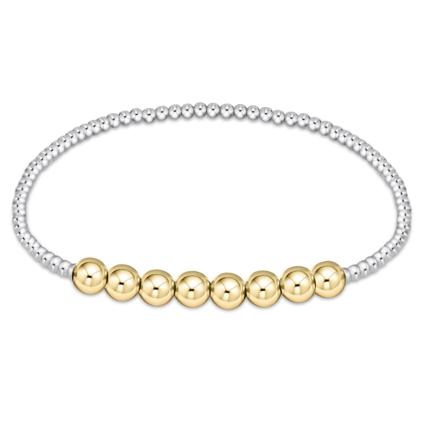 Classic Beaded Bliss 2.5mm Bead Bracelet - Mixed Metal