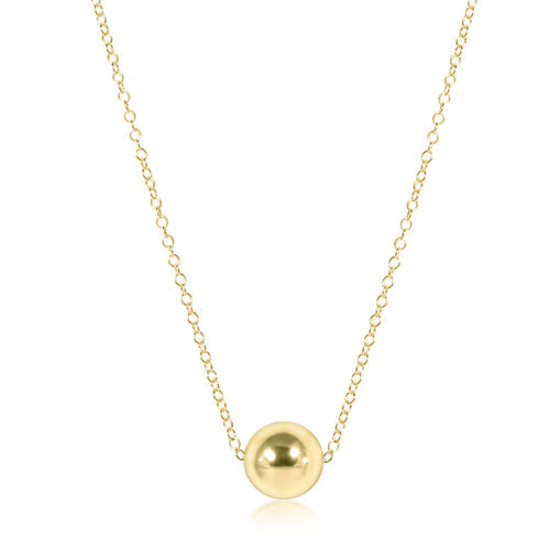 16" Classic Necklace Gold - 8mm