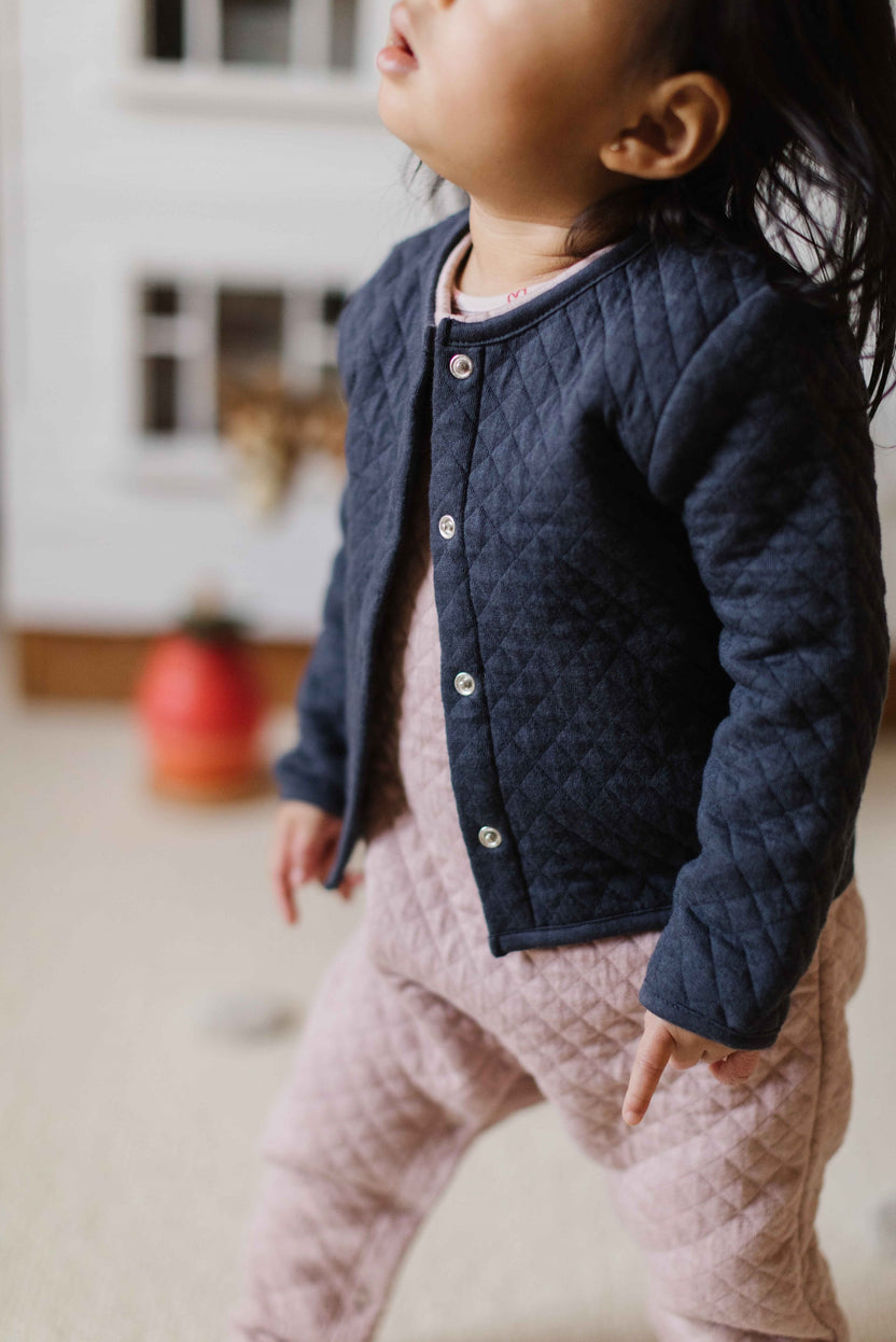 Cozy Snap Front Jacket - Fountain Blue