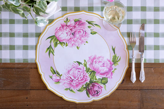 Die Cut Placemat Pad - Peony China