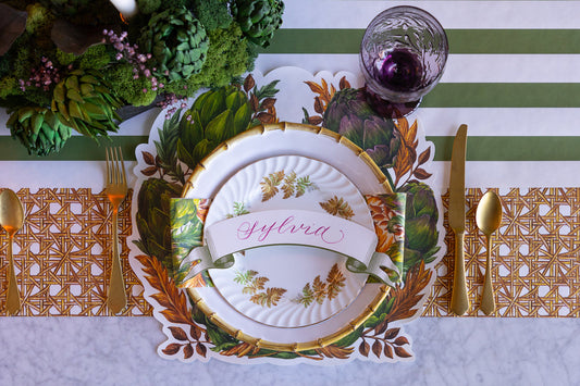 Die-cut Artichoke Wreath Placemat - 12 sheets