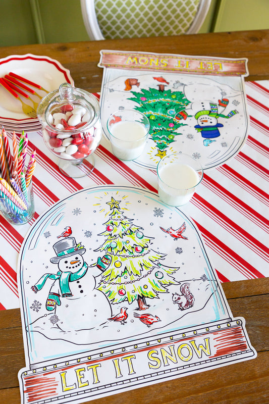 Die-cut Snow Coloring Placemat - Globe