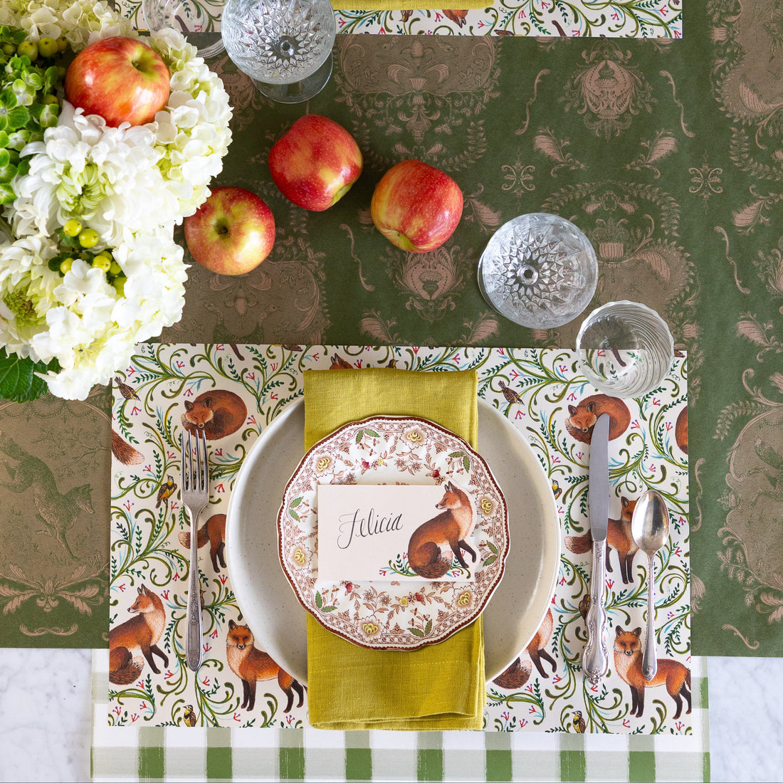 Place Card - Fanciful Fox - Pack of 12