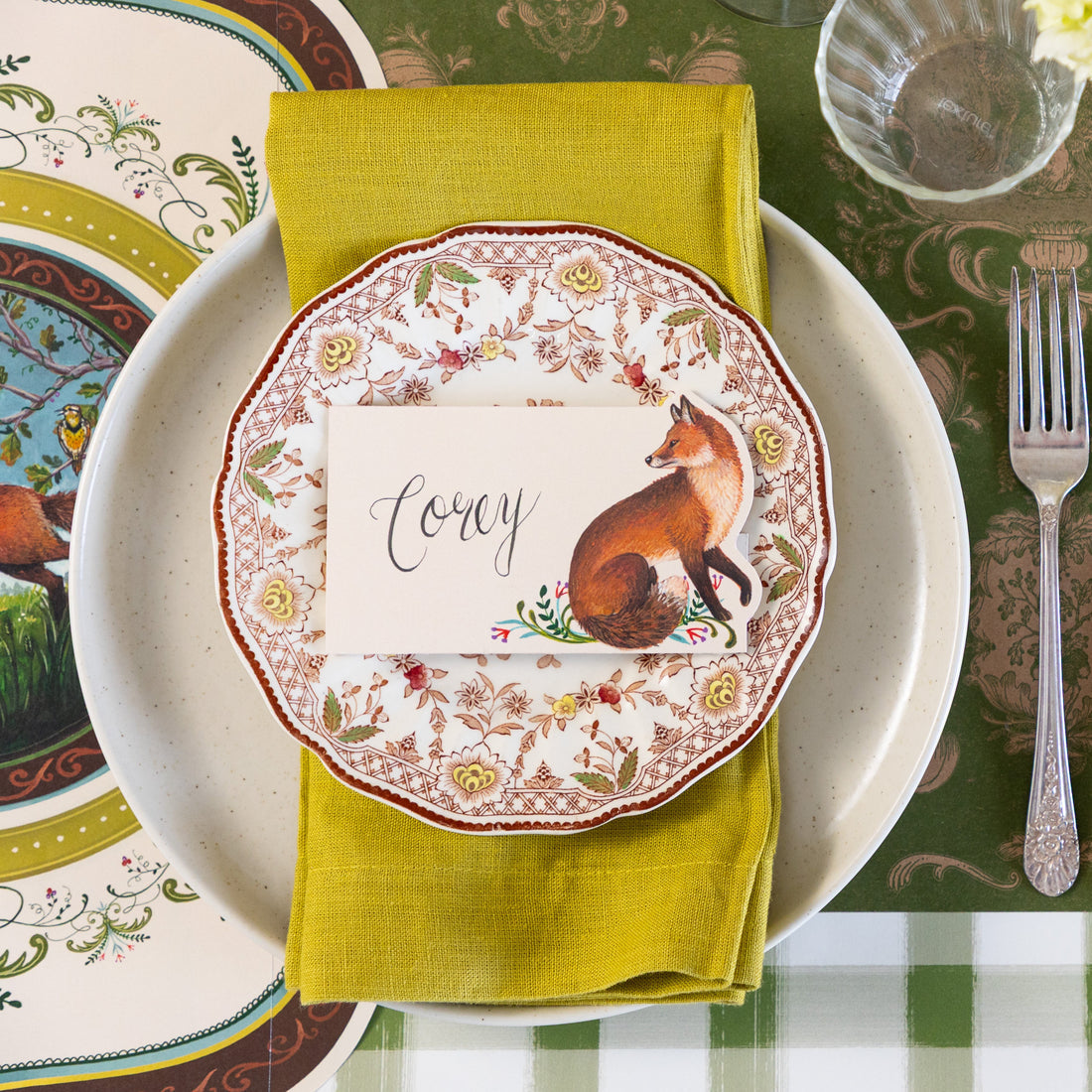 Place Card - Fanciful Fox - Pack of 12