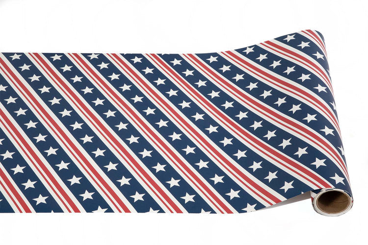 Paper Table Runner - Stars and Stripes - 20"x25'