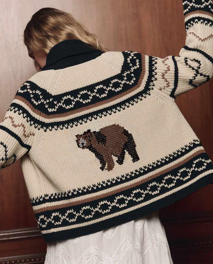 The Bear Lodge Cardigan - Black