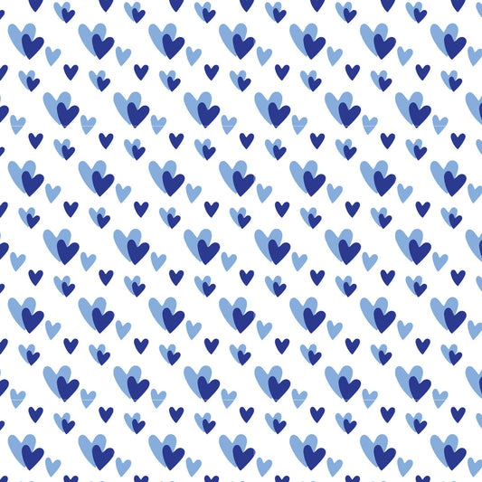 Melanie Women's Pajama Jogger Set - Heart To Heart Blue