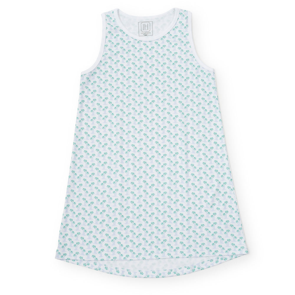 Katie Nightgown - Palm Tree Isle Blue