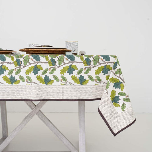 55"x55" Maple Acorn Tablecloth