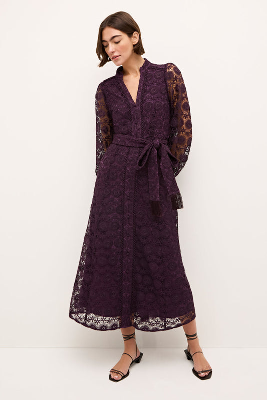 Priscilla Dress - Plum