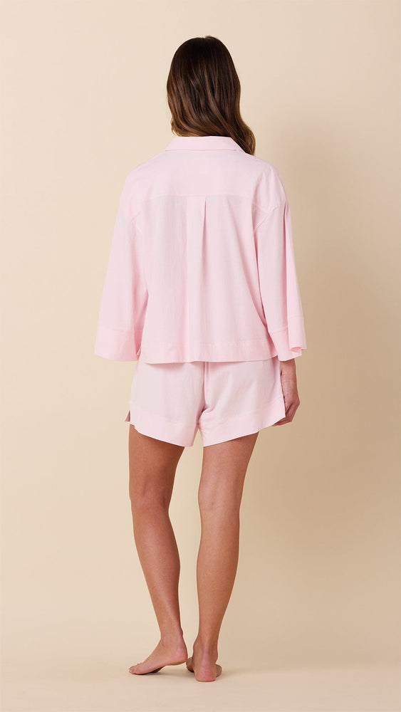The Mariposa Long Sleeve Short Set - Pink
