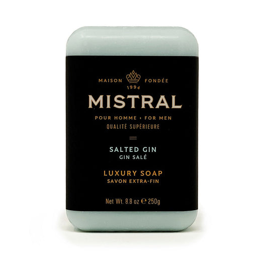 250g Men's Bar Soap - Salted Gin
