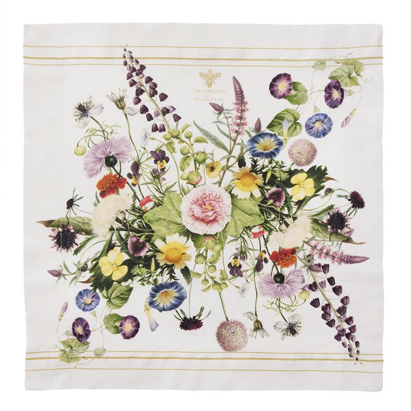 A Flower Garden Linen Napkin