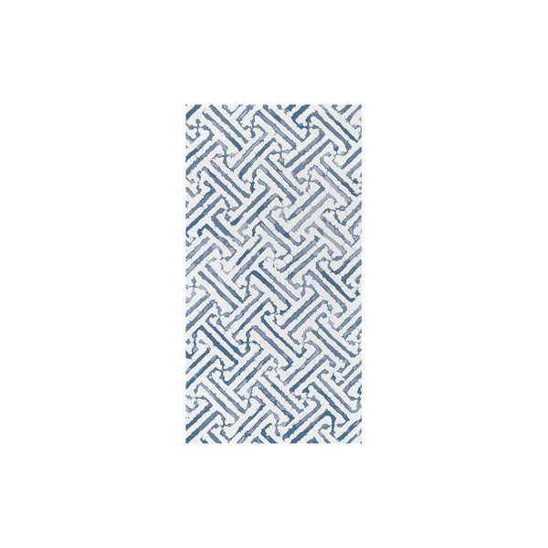 Guest Towels - Greek Key Blue (Pack of 20)