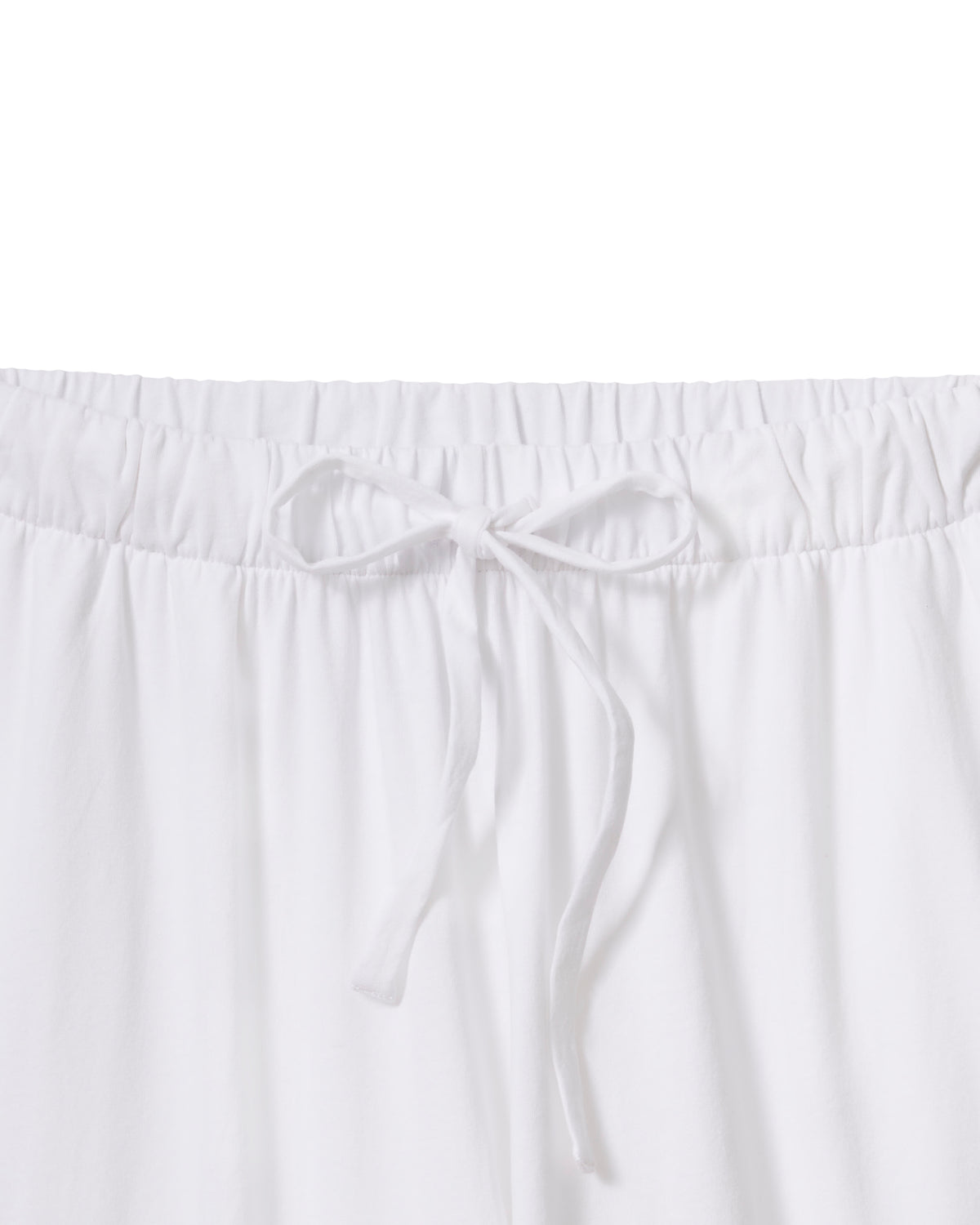 The Olivia Wide Leg Pima Pajama Set - White