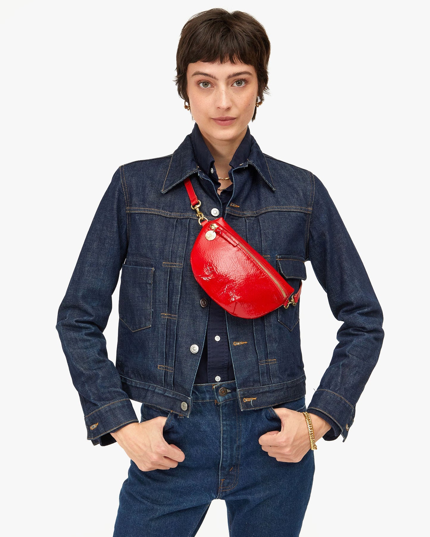 Petite Fanny - Pucker Patent - Super Red