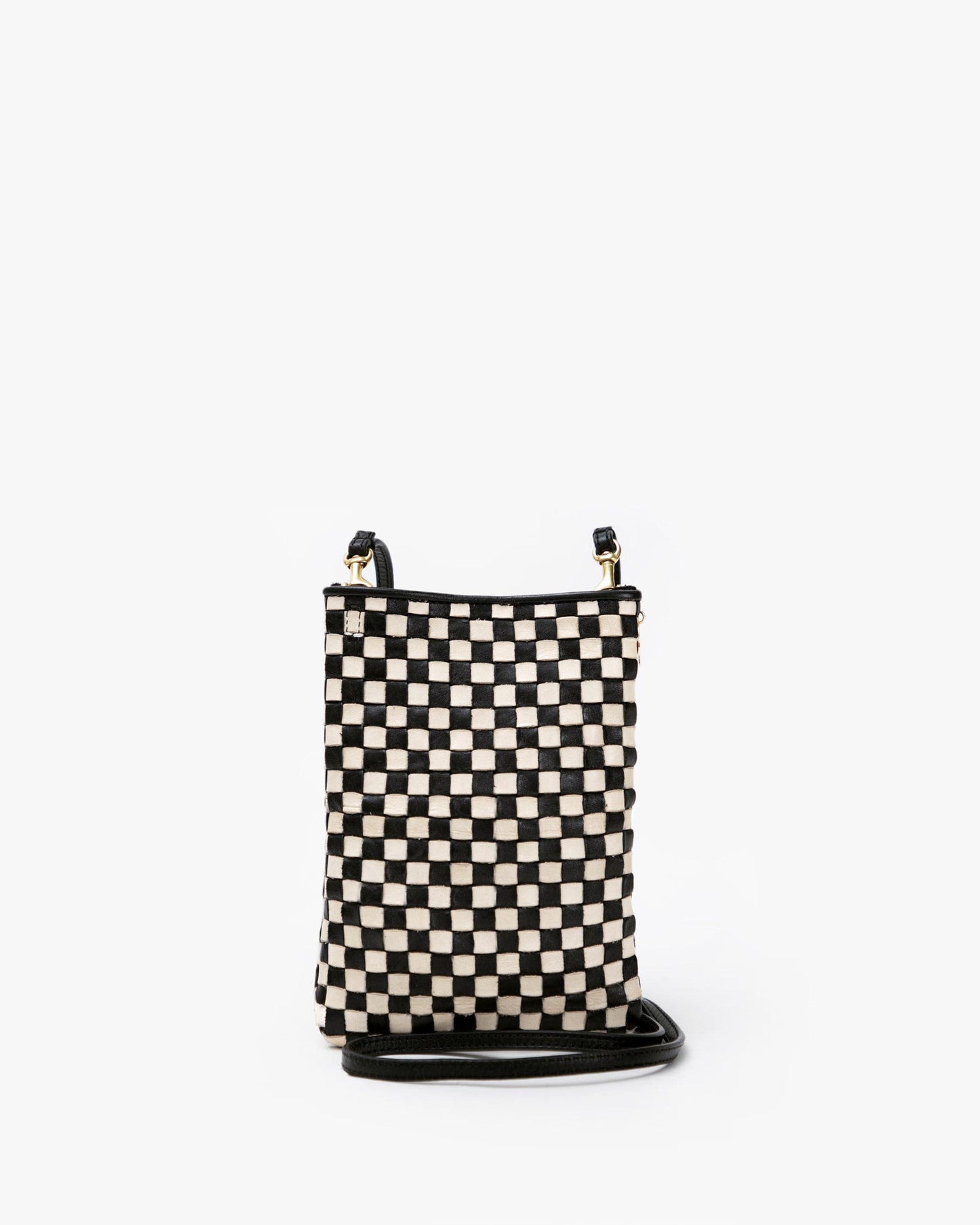 Poche - Black & Cream Woven Checker