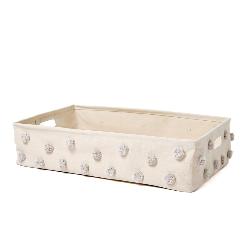 Large Pom Pom Basket Hideaway