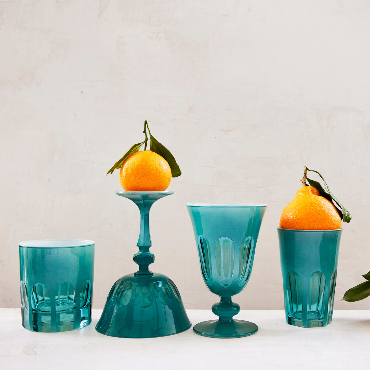 Set of 2 Rialto Tulip Glasses - Color: Teala