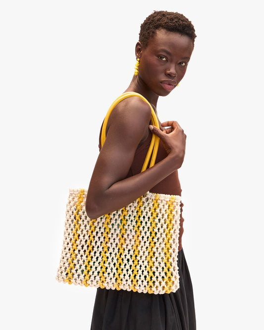 Sandy Bag - Striped Snapdragon/Cream