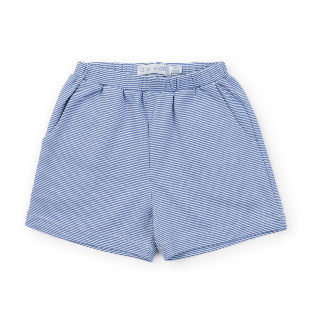 Sawyer Short - Blue and White Stripes