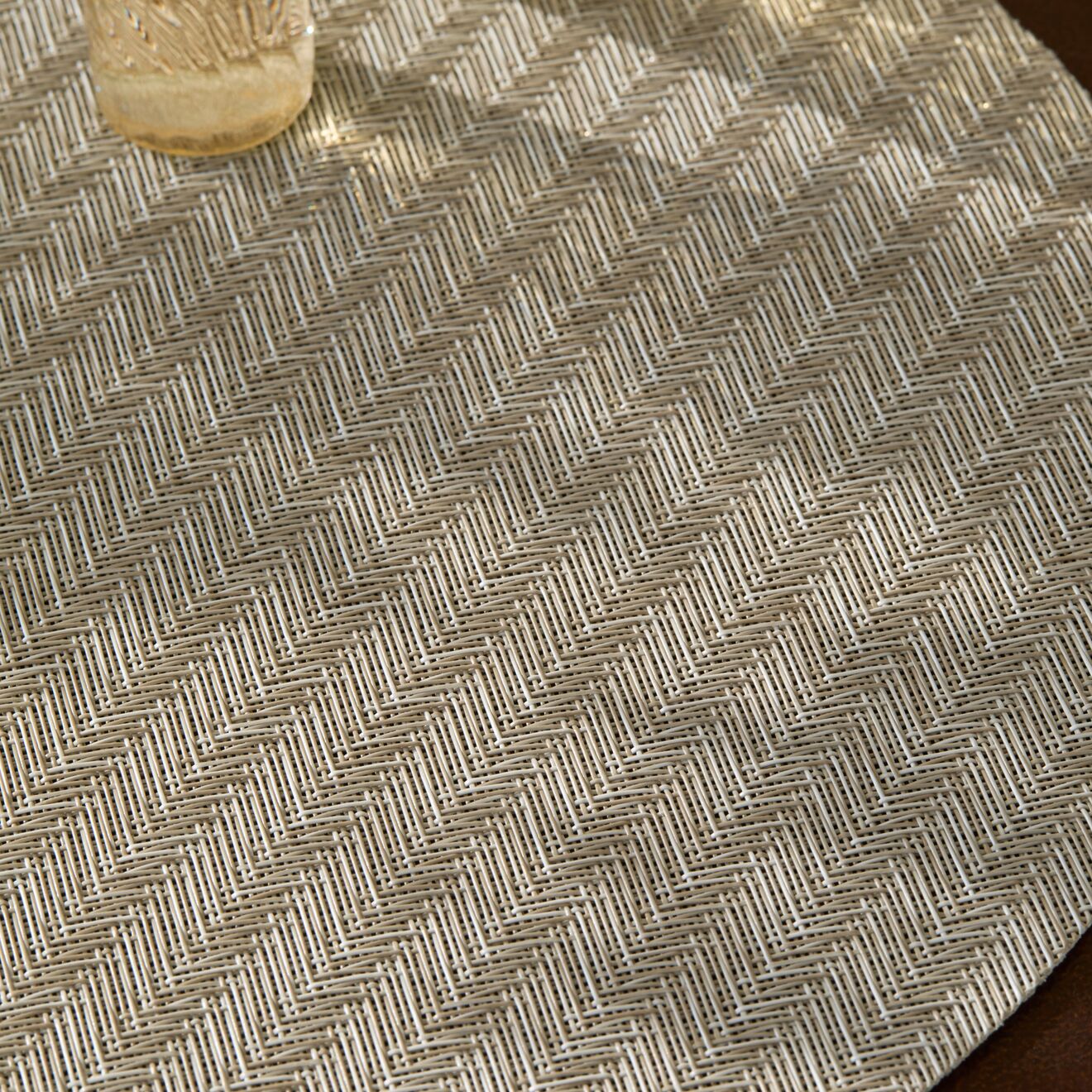 Chilewich - Foxtail Placemat - Ecru - 15" Round