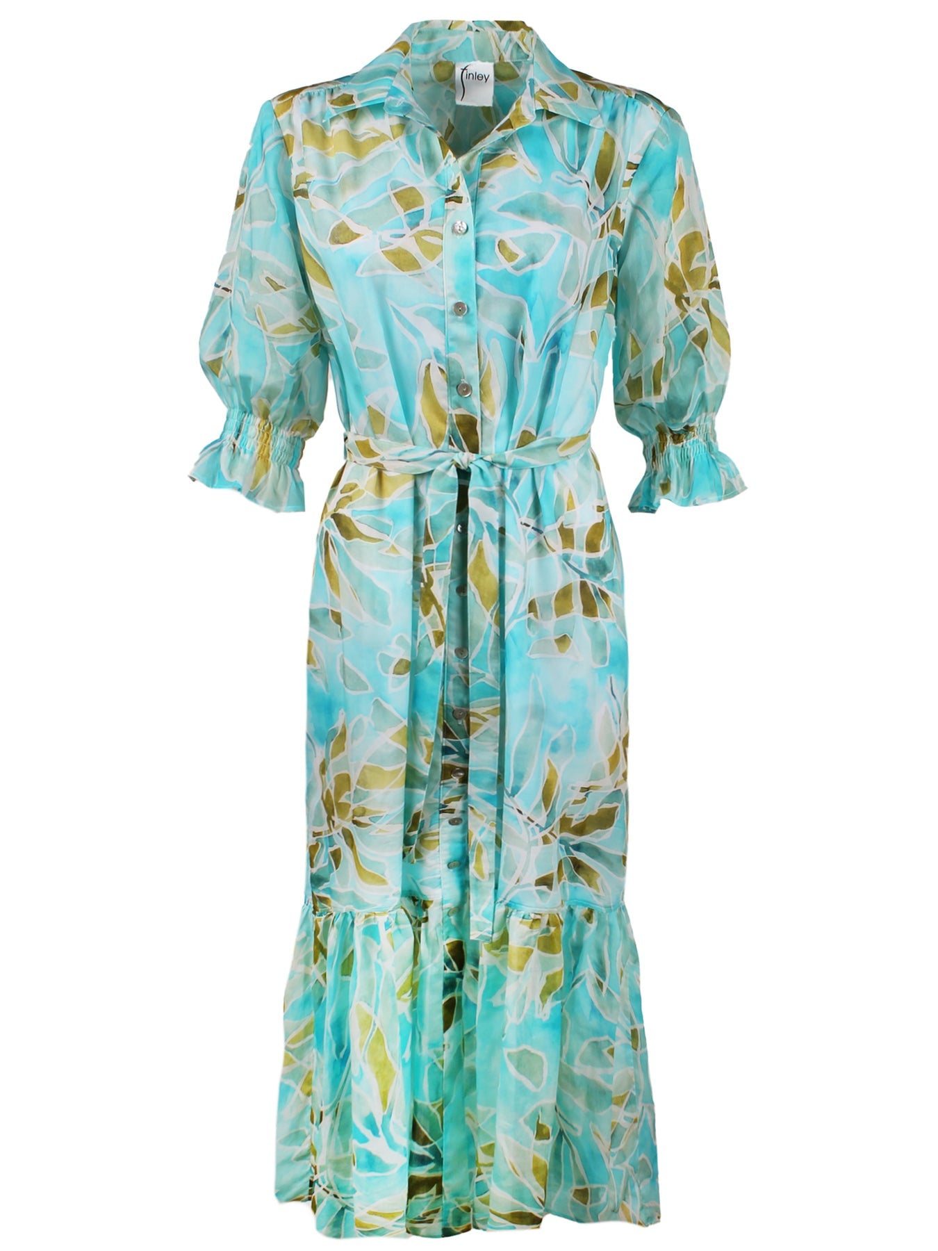 Sienna Dress in Seaweed