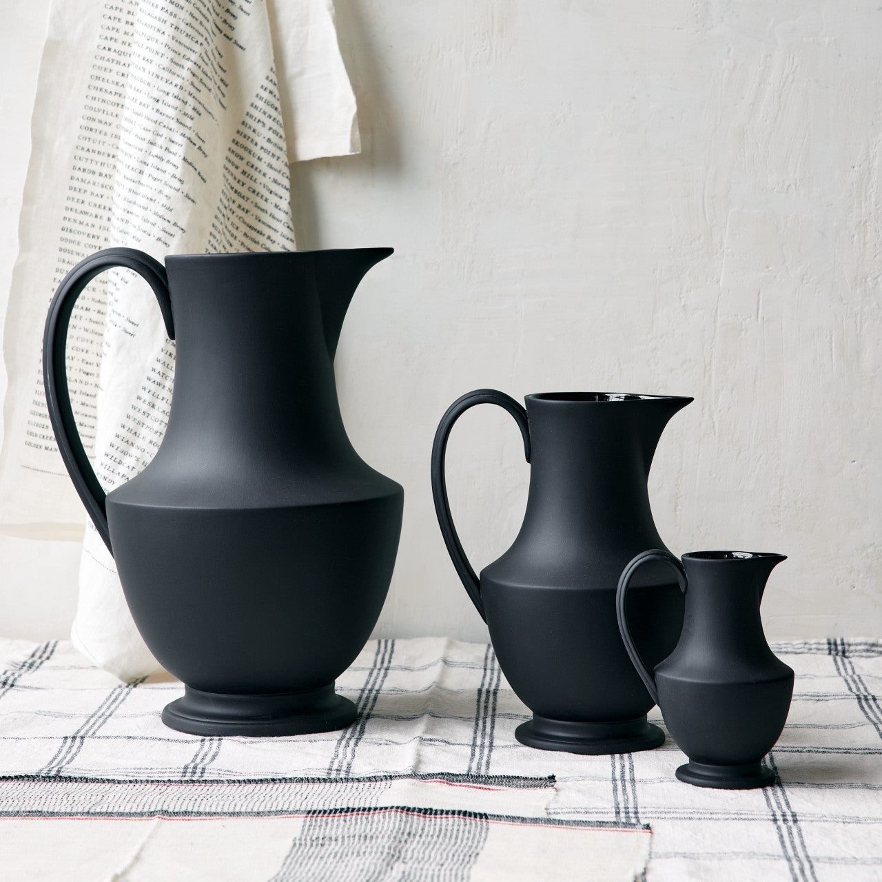 Small Toulouse Pitcher No 1 - Black