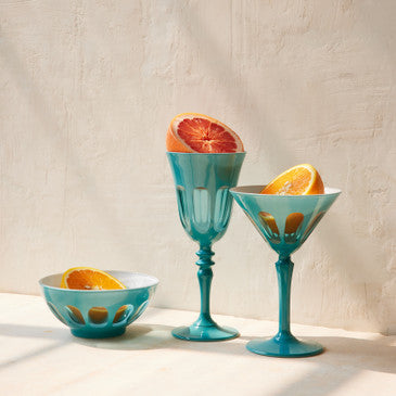 Set of 2 Rialto Martini Glasses- Color: Teala