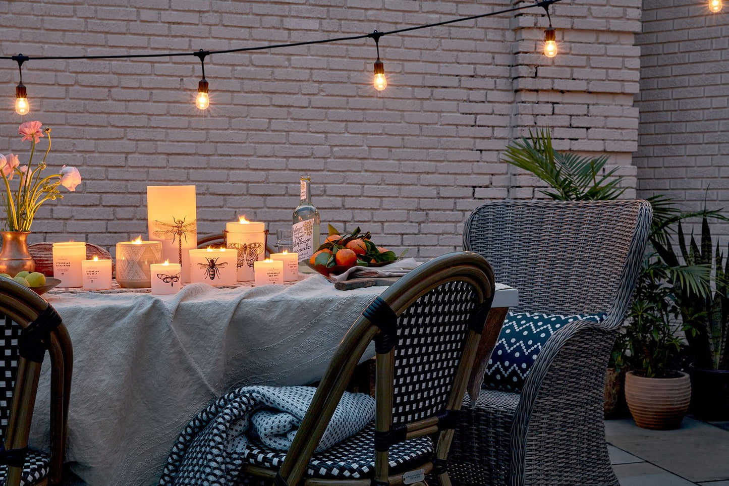 Citronella 3-Wick Candle - Citrus & Basil