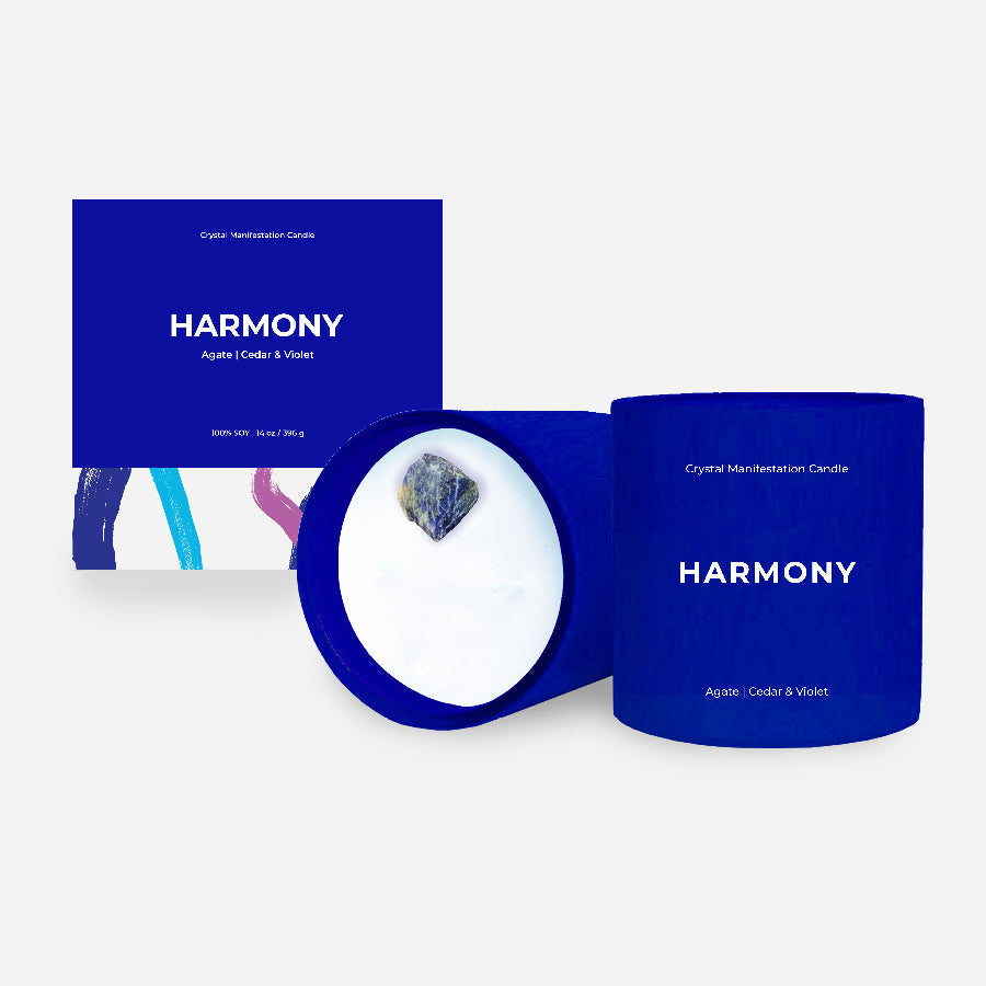 Crystal Manifestation Candle Harmony