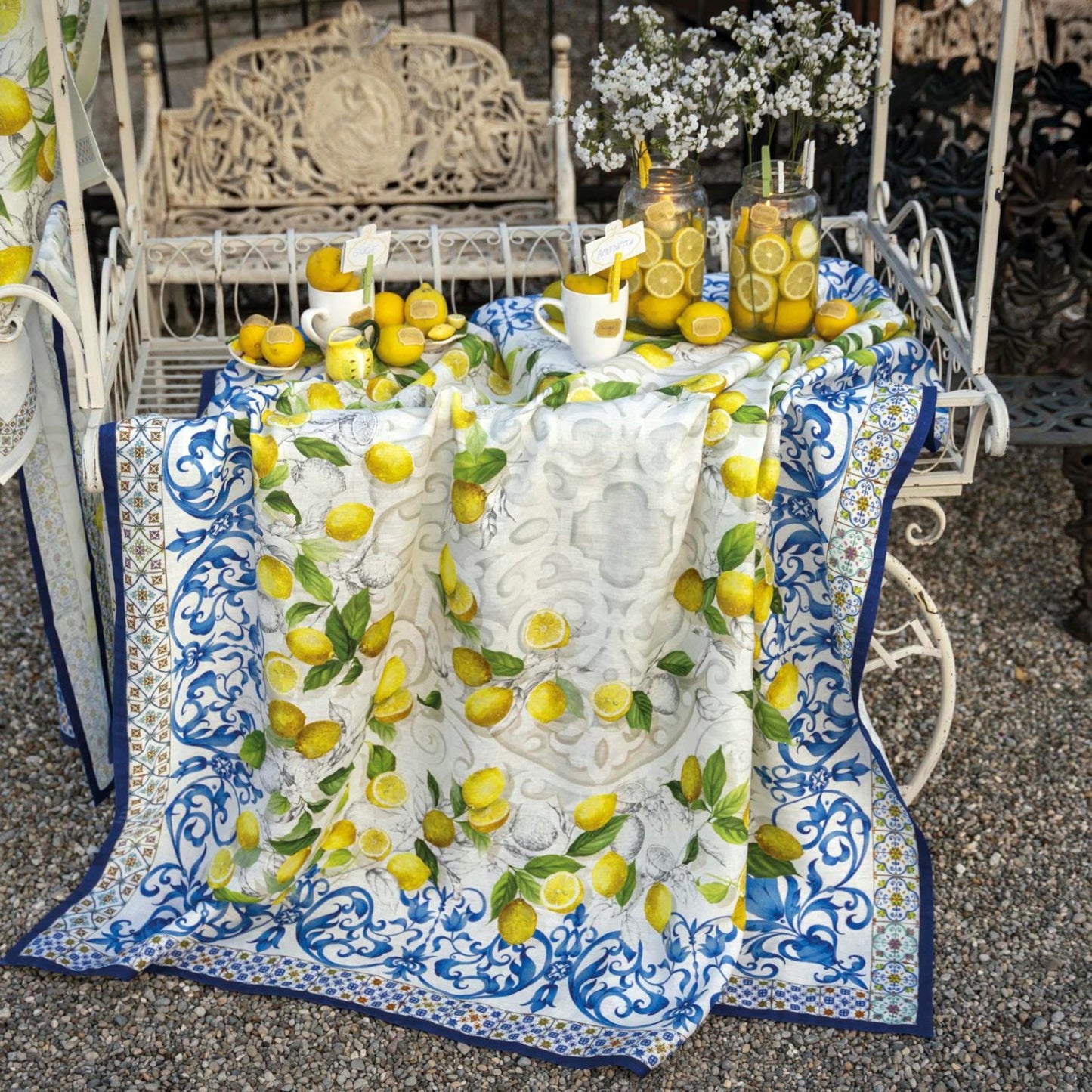 Cetara Linen Tablecloth