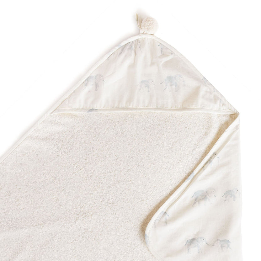 Hooded Towel - Follow Me Elephant