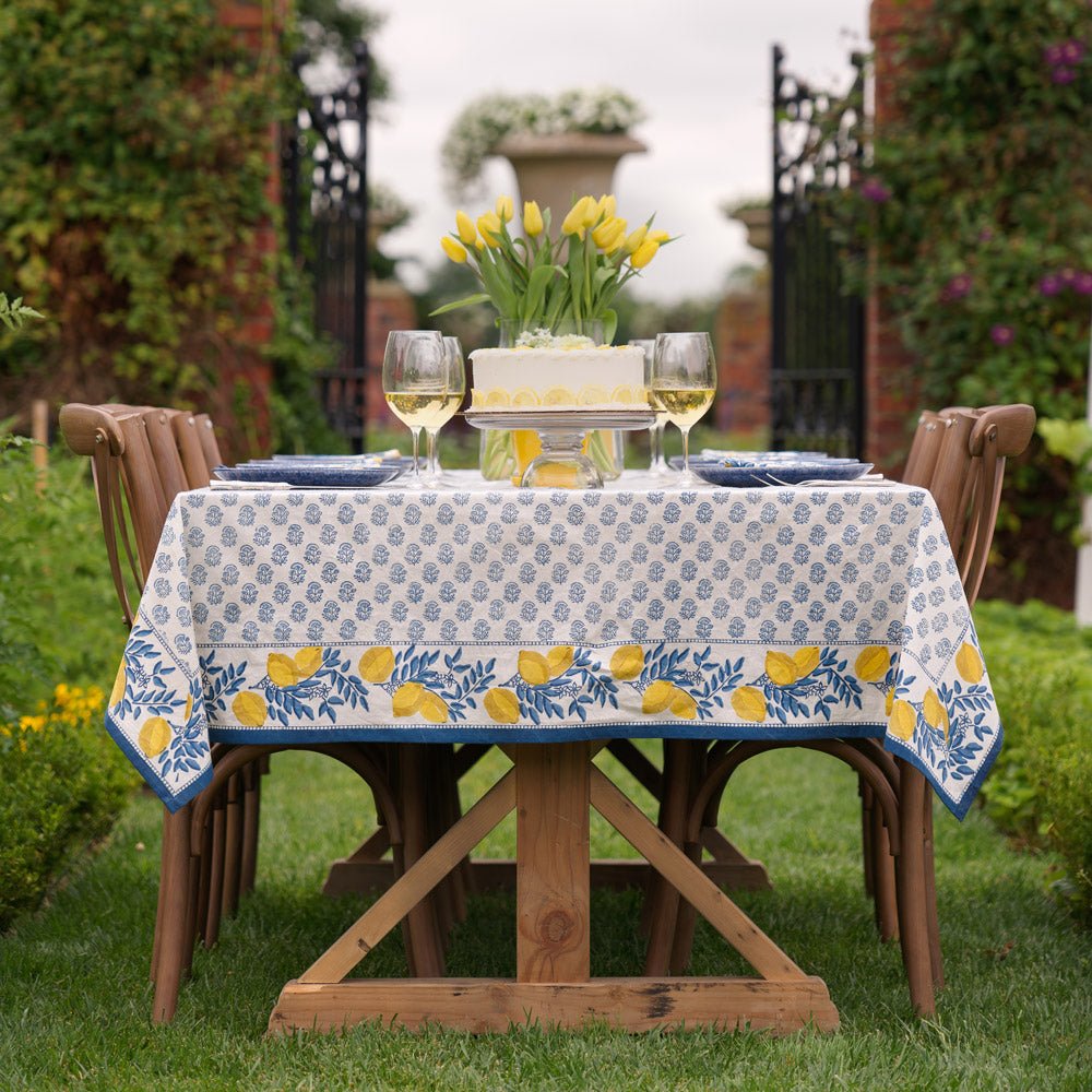 60"x120" Lemon Vine Tablecloth