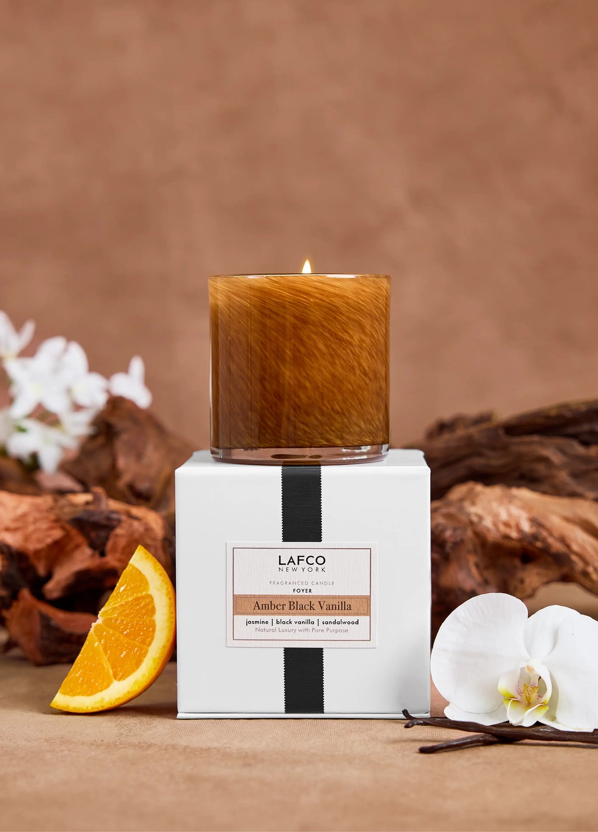 6.5oz Candle - Foyer - Amber Black Vanilla