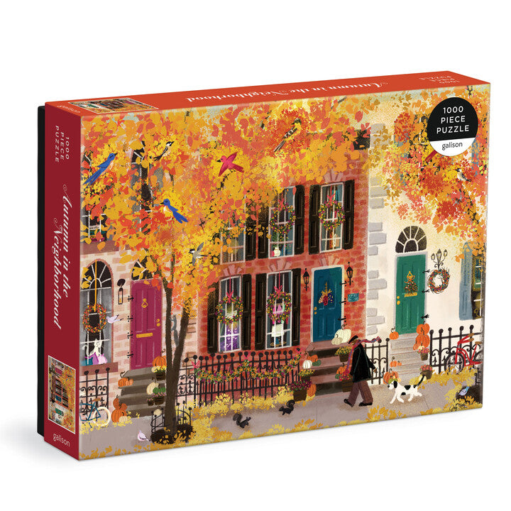 1000 Piece Puzzle - Autumn in the Neighborhood