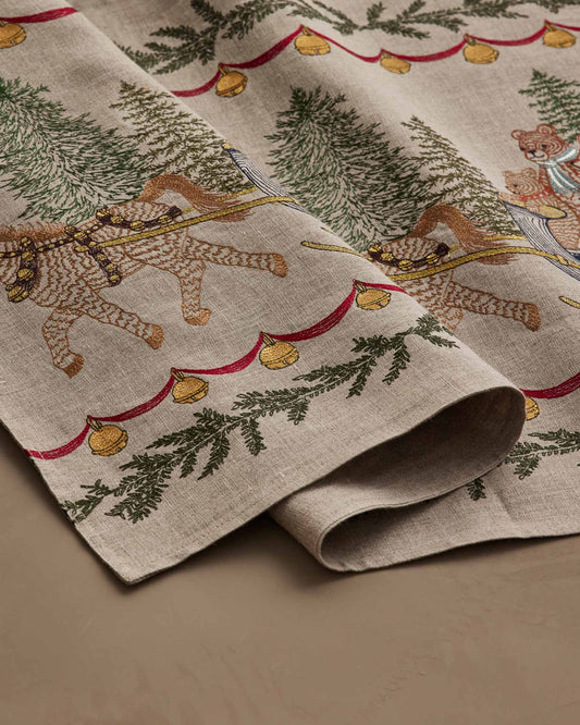Jingle Bells Table Runner: 76" Ă— 18"