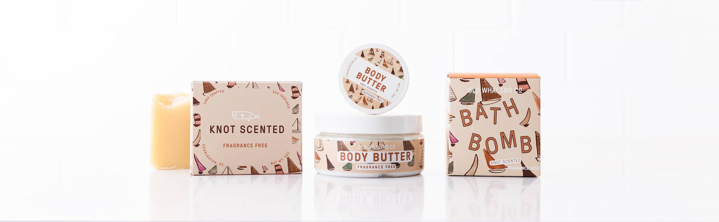 2oz Travel Size Knot Scented (Fragrance Free) Body Butter