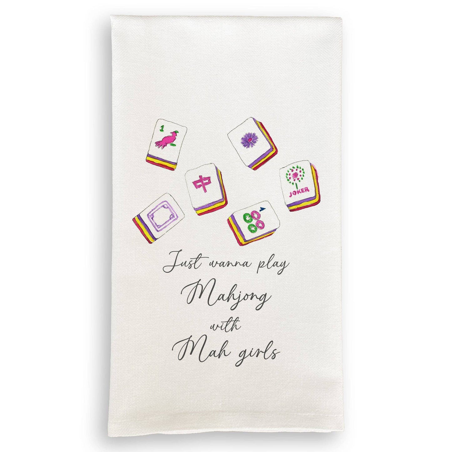 Tea Towel - Mahjong with Mah Girls