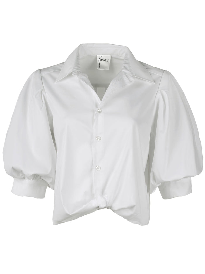Bomba Front Twist Shirt - White
